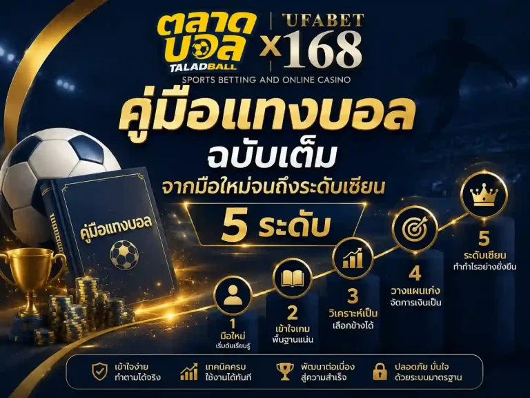 คู่มือแทงบอล ฉบับเต็ม มือใหม่ถึงเซียน 5 ระดับ