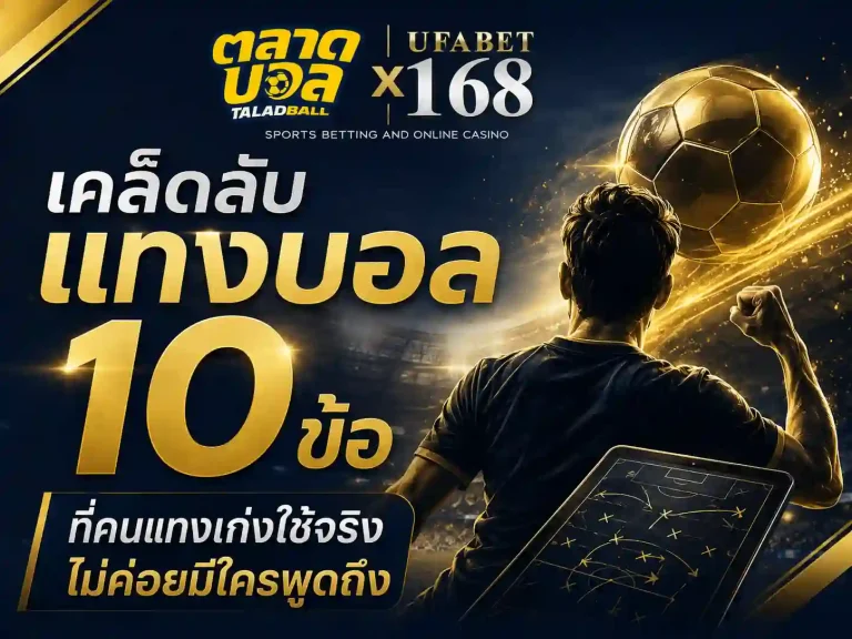เคล็ดลับแทงบอล 10 ข้อที่คนแทงเก่งใช้จริง